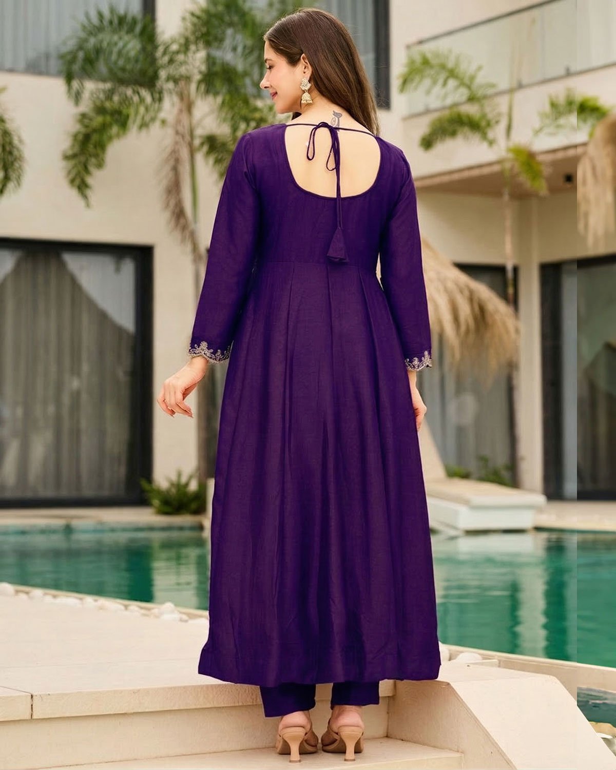 Art Silk Jacquard Design Suit for Women – Festive & Casual Wear