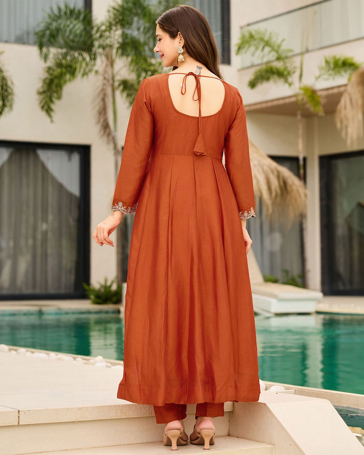 Art Silk Jacquard Design Suit for Women – Festive & Casual Wear
